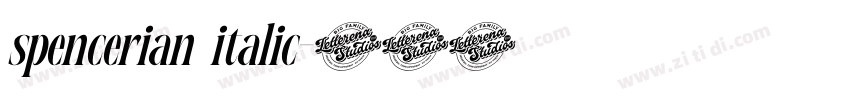 spencerian italic字体转换 spencerian italic字体转换